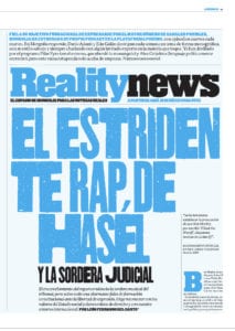 Lee más sobre el artículo El estridente rap de Hasél y la sordera judicial